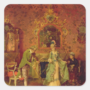 The Fiddler Square Sticker