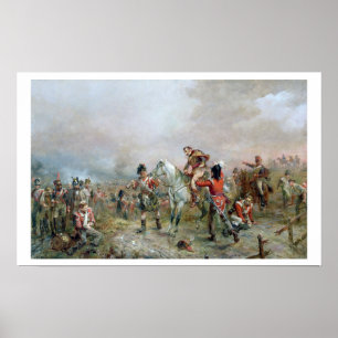 The Field at Waterloo (oil on canvas) Poster