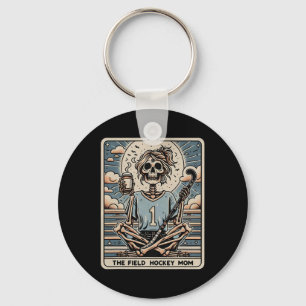 The Field Hockey Mom Tarrot Card  Key Ring