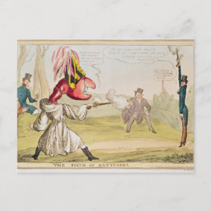 The Field of Battersea, 1829 Postcard