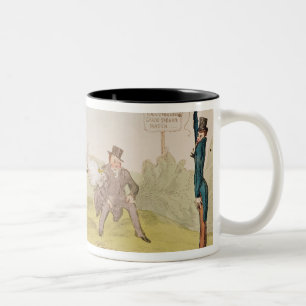 The Field of Battersea, 1829 Two-Tone Coffee Mug