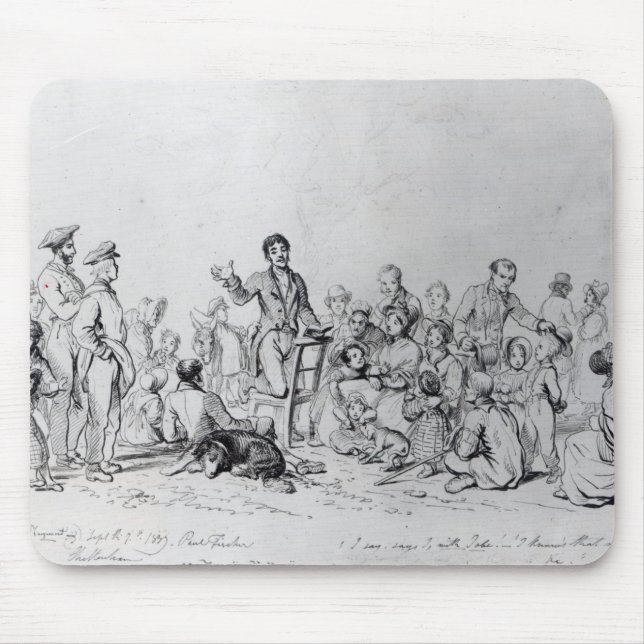 The Field Preacher, 1837 Mouse Mat (Front)
