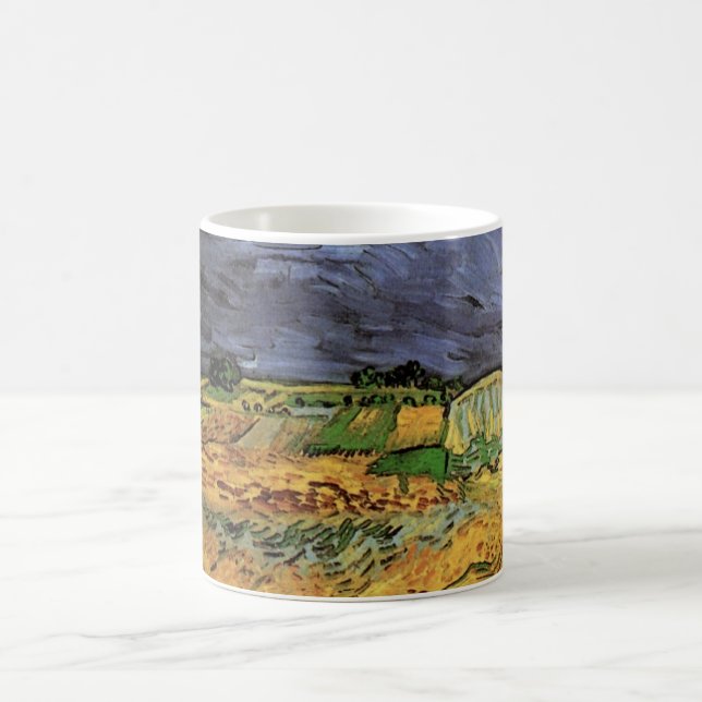 The Fields by Vincent van Gogh Coffee Mug (Center)