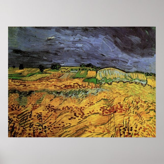 The Fields by Vincent van Gogh Poster (Front)