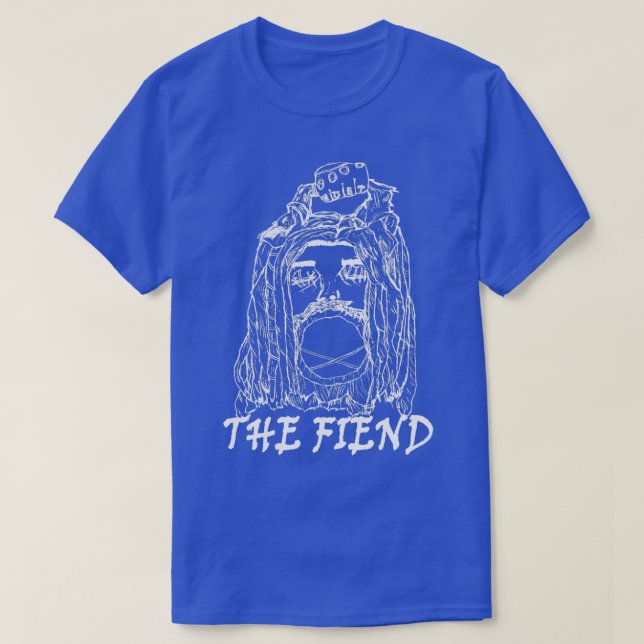 The Fiend Head Lantern White T-Shirt (Design Front)
