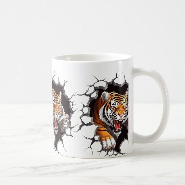 The Fierce Power of the Tiger Royal Luxury Mug  (Right)