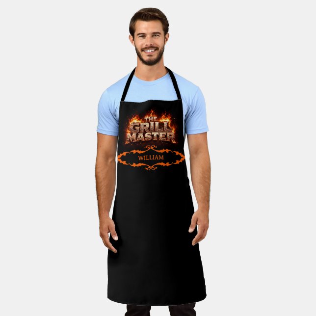 The Fiery Grillmaster Apron (Worn)