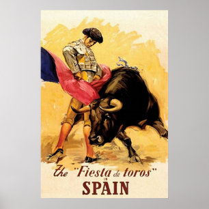 The Fiesta De Toros In Spain Poster
