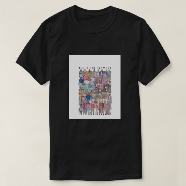 The Fifth Element Team Illustration Graphic T-Shirt (Design Front)