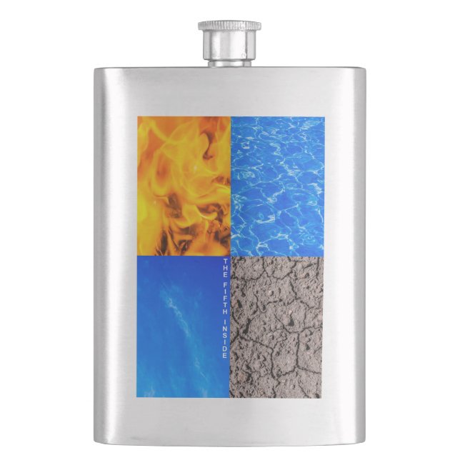 The Fifth Inside Hip Flask (Front)
