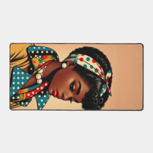 The fifties black women fashion, 50s skirts gift desk mat