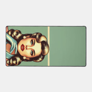 The fifties glamour women fashion, 50s skirts gift desk mat