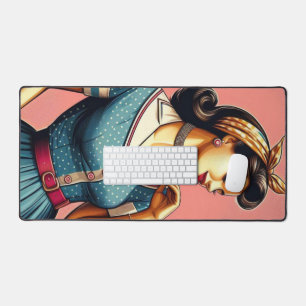 The fifties glamour women fashion, 50s skirts gift desk mat