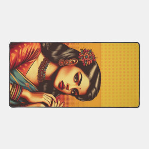 The fifties glamour women fashion, 50s skirts gift desk mat