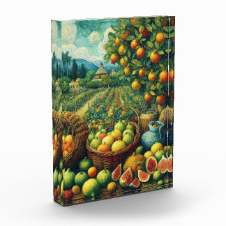 The Fig Tree Sanctuary in Van Gogh Style Photo Block