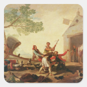The Fight at the Venta Nueva, 1777 Square Sticker