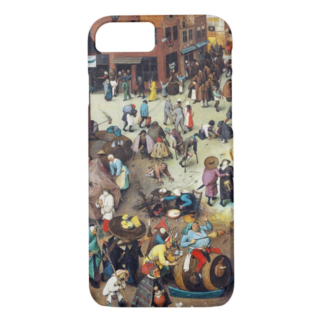 The Fight Between Carnival and Lent, Bruegel Case-Mate iPhone Case (Back)