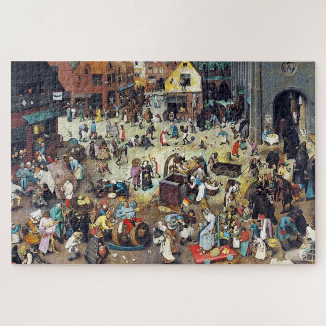 The Fight Between Carnival and Lent, Bruegel Jigsaw Puzzle (Horizontal)