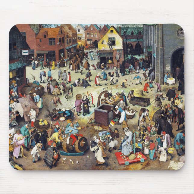 The Fight Between Carnival and Lent, Bruegel Mouse Mat (Front)