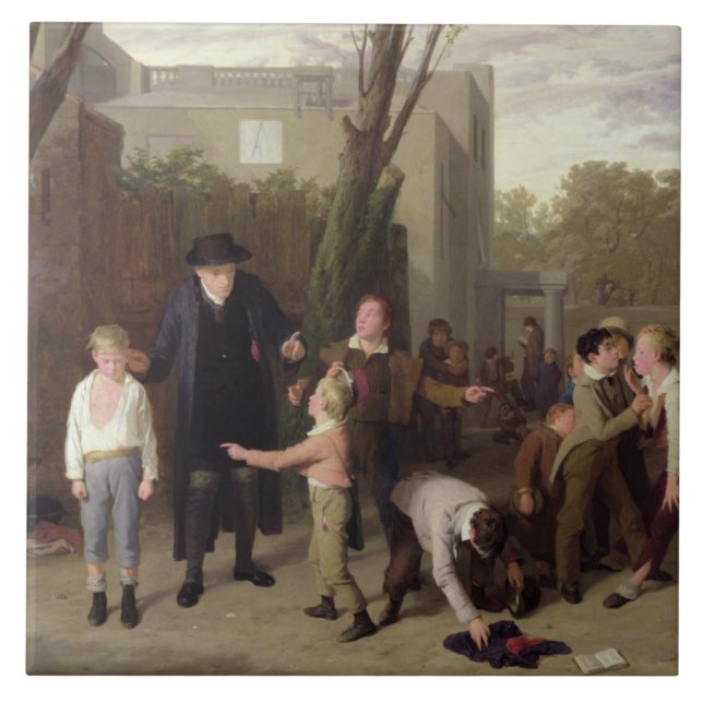 The Fight Interrupted, 1815-16 Tile (Front)