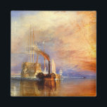 The Fighting Temeraire Magnet<br><div class="desc">by J. M. W. Turner it is a painting of a ship that is being tugged into to be broken up</div>