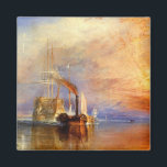 The Fighting Temeraire Magnet<br><div class="desc">by J. M. W. Turner it is a painting of a ship that is being tugged into to be broken up</div>