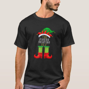The Figure Skating Elf Christmas Funny Family Matc T-Shirt