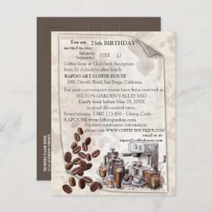 The Fika Swedish Coffee Morning Tradition Announcement Postcard