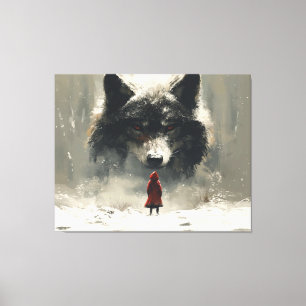 the final batlle of little redhood  canvas print