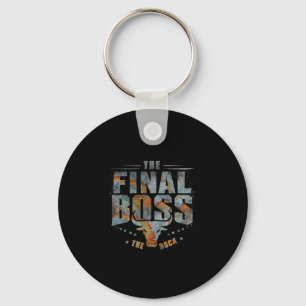 The Final Boss Vintage Rock Music Final Boss Gamer Key Ring