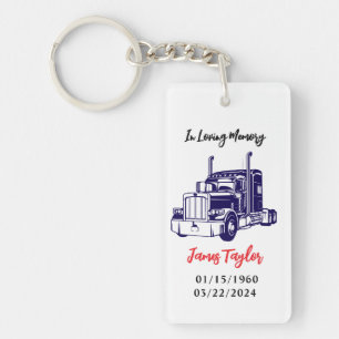 The Final Journey   Trucker Memorial Keychain