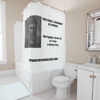 The Final Judgment Shower curtain