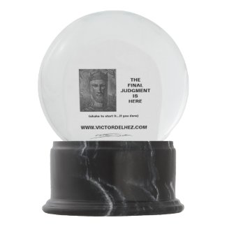 The Final Judgment snow globe