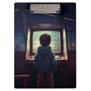 The Final Level A Retro Arcade Dream Clipboard