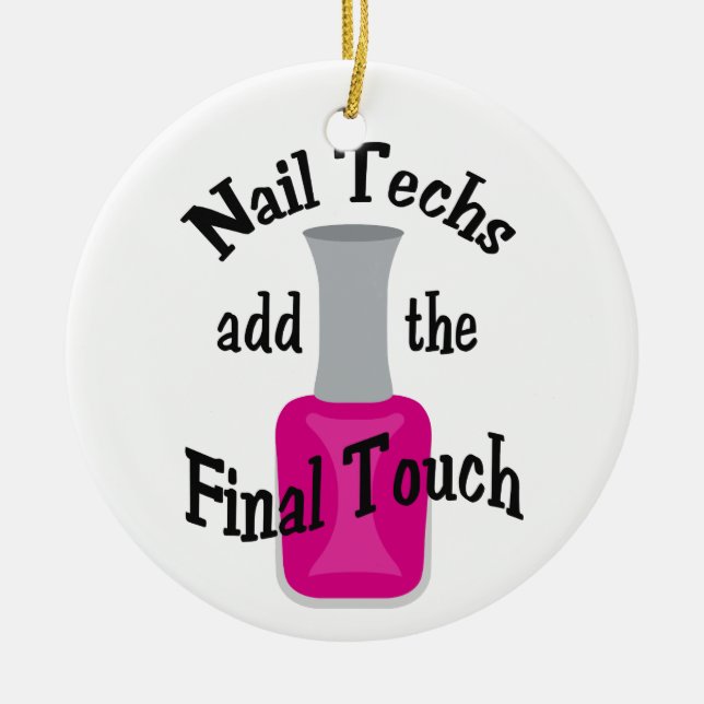 The Final Touch Ceramic Tree Decoration (Front)