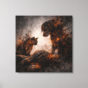 The Final Watch: A World Ending Memorial Canvas Print