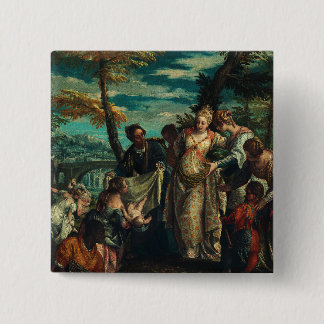 The Finding of Moses by Veronese Fine Art 15 Cm Square Badge