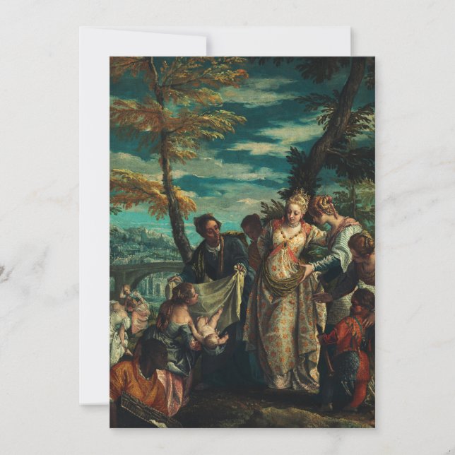 The Finding of Moses by Veronese Fine Art Thank You Card (Front)