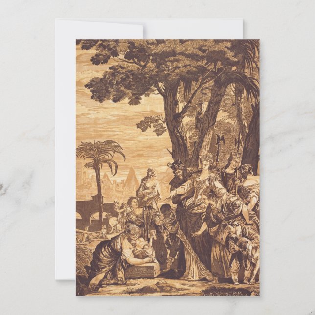 The Finding of Moses from Book of Exodus Invitation (Front)