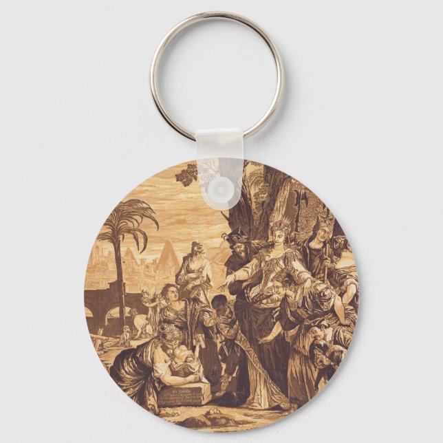 The Finding of Moses from Book of Exodus Key Ring (Front)