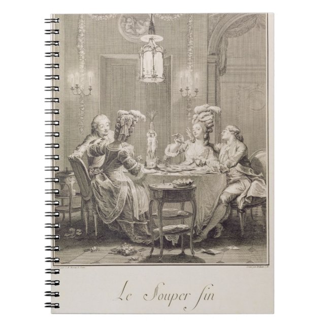 The Fine Supper, 1781, engraved by I.S. Helman (17 Notebook (Front)