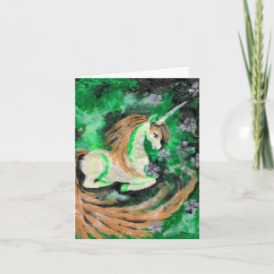 The Finger Painted Unicorn Card