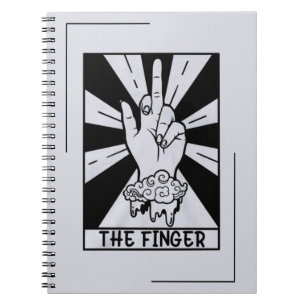 The Finger - Tarot Card  Notebook