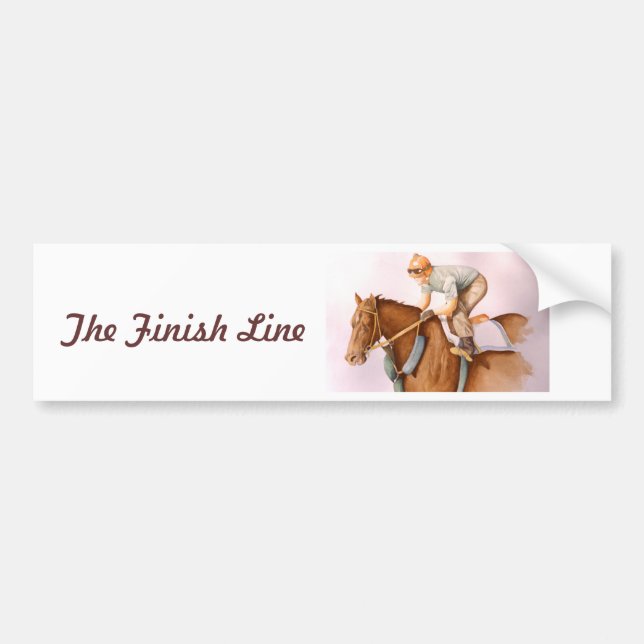 The Finish Line Bumper Sticker (Front)