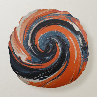 The Fire and Water Trap Round Cushion