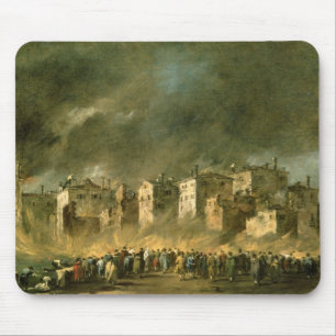 The Fire at San Marcuola (oil on canvas) Mouse Mat