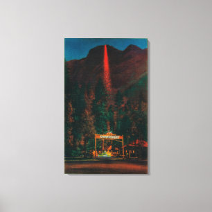 The Fire Fall from Glacier Point Canvas Print