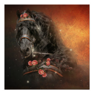 The Fire Horse - Glossy Poster