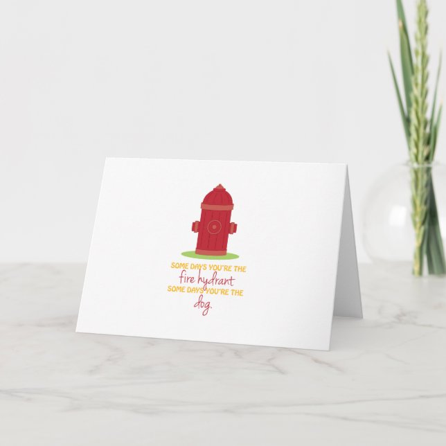 The Fire Hydrant Card (Front)