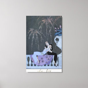 The Fire, illustration for 'Fetes Galantes' by Pau Canvas Print
